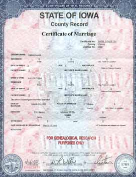 Certified Marriage Certificate