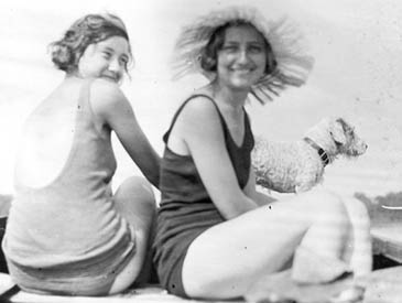 Marie and Friend, Sunning