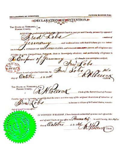 Declaration of Intent