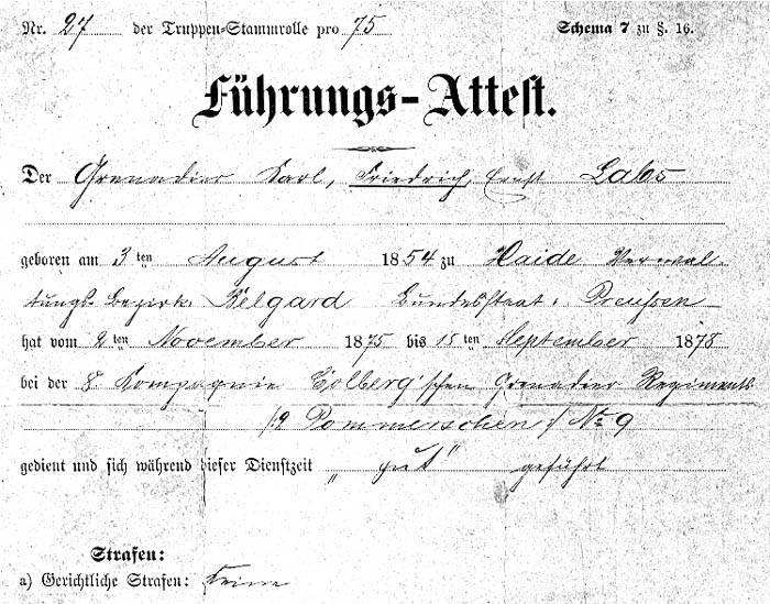 Service Record