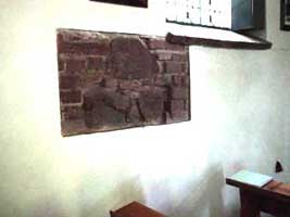 Wall showing old construction