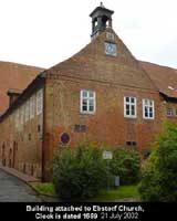 School, clock dated 1669