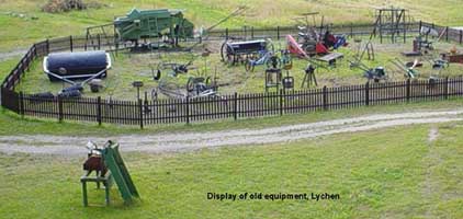 Old equipment on display