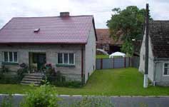 House with barn in back