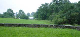 View from churchyard