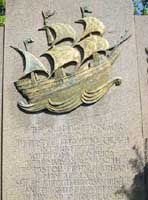 Close-up of memorial at Windsor